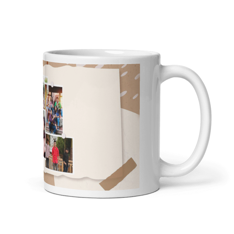 Customized Coffee Mug - Add Your Own Photo -6 Photo Frame Pattern