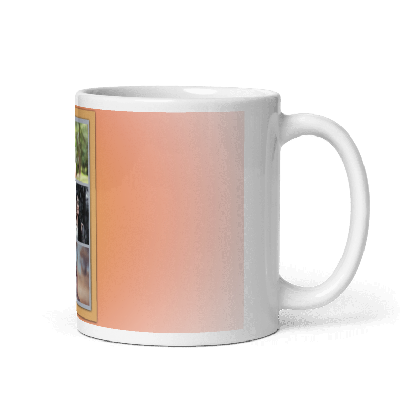 Customized Coffee Mug - Add Your Own Photo -3 Photo Frame Pattern