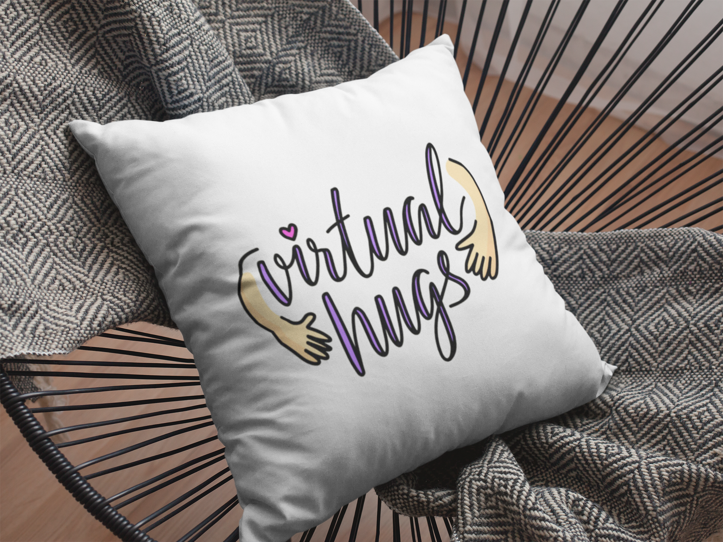 Hug Printed Cushion