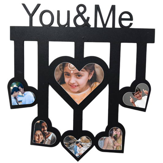 ShopTwiz You & Me Collage Photo Frame with 6 photos ( Customizable )
