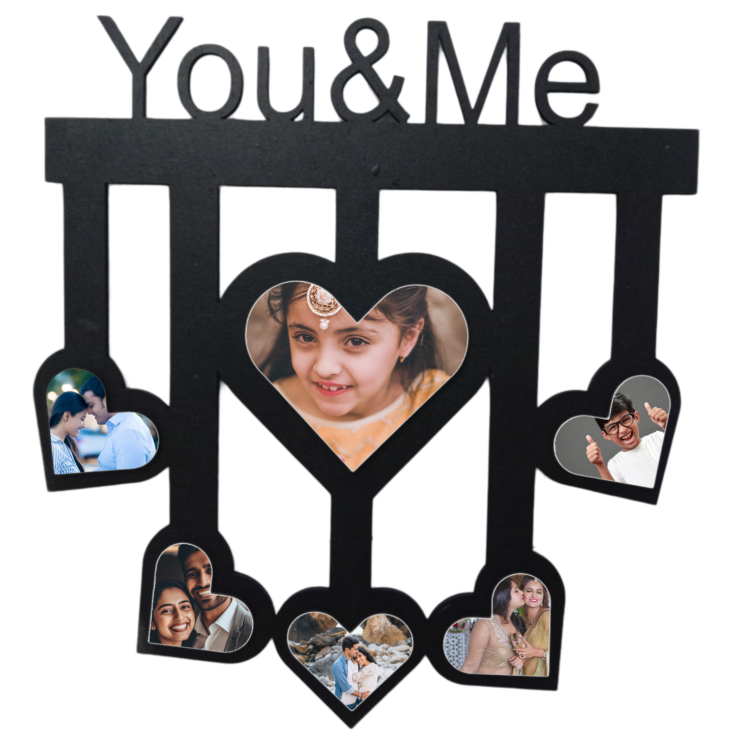 ShopTwiz You & Me Collage Photo Frame with 6 photos ( Customizable )