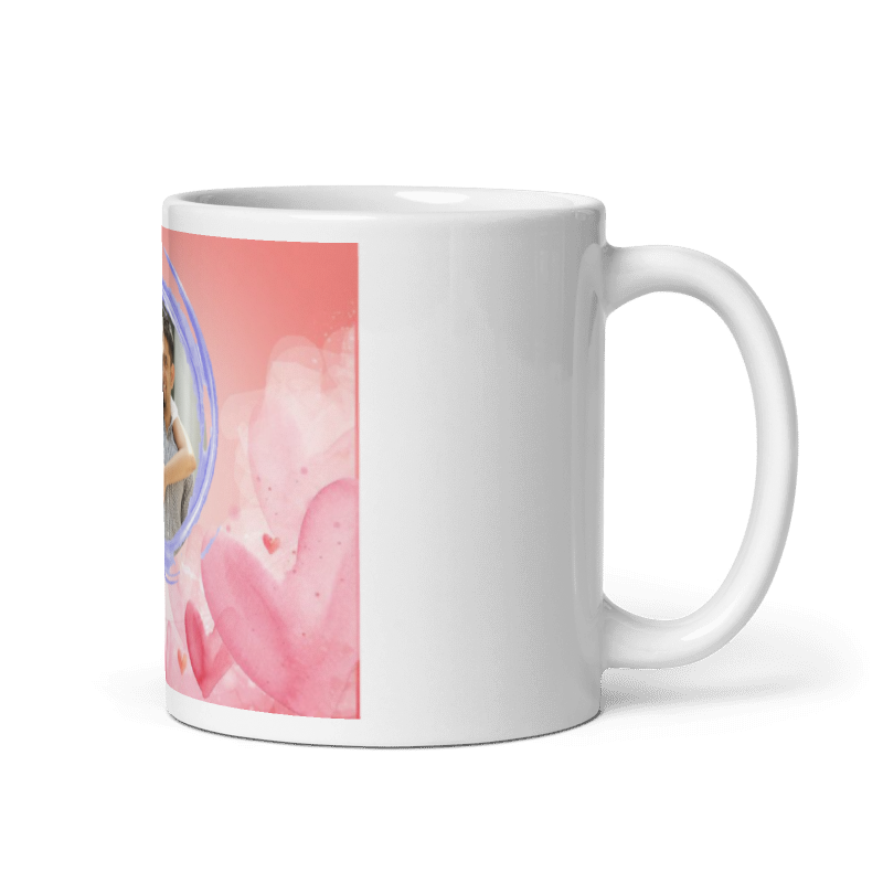 Customized Coffee Mug - Add Your Own Photo - Circle Frame