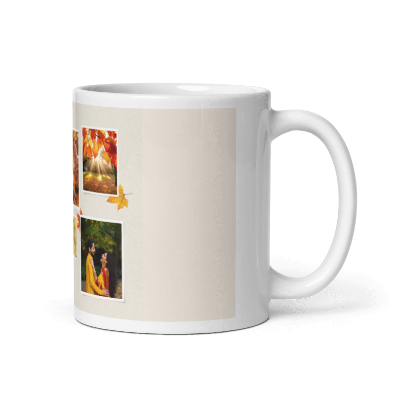 Customized Coffee Mug - Add Your Own Photo -6 Photo Frame Pattern