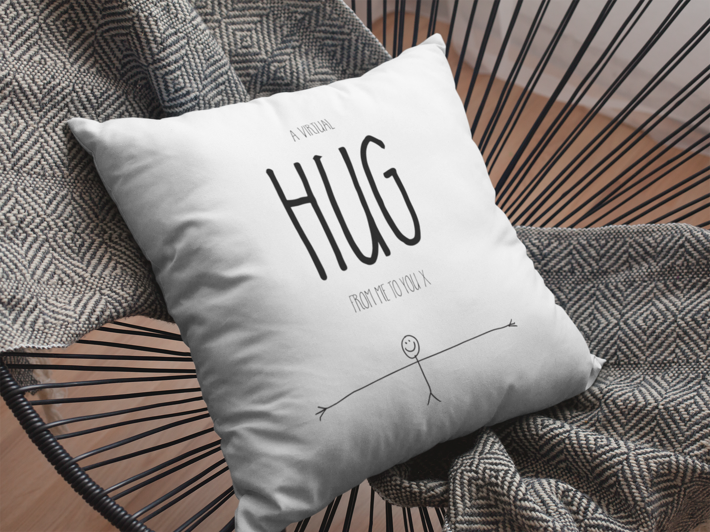 Hug Printed Cushion