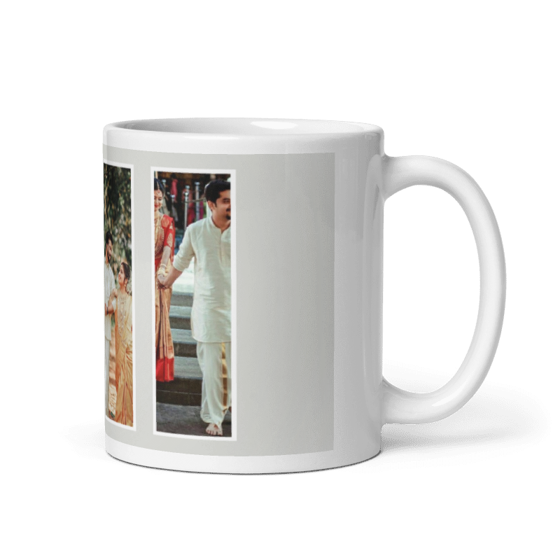 Customized Coffee Mug - Add Your Own Photo -4 Photo Frame Pattern