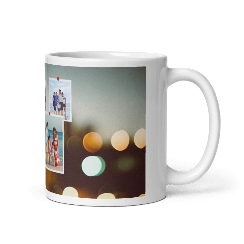 Customized Coffee Mug - Add Your Own Photo -5 Photo Frame Pattern