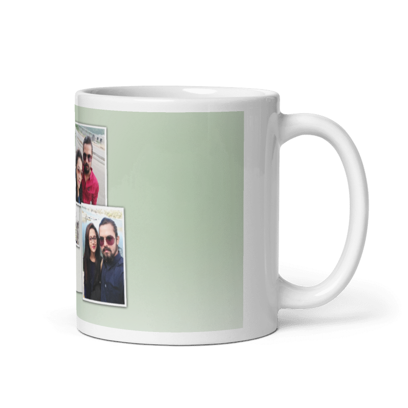 Customized Coffee Mug - Add Your Own Photo -3 Photo Frame Pattern