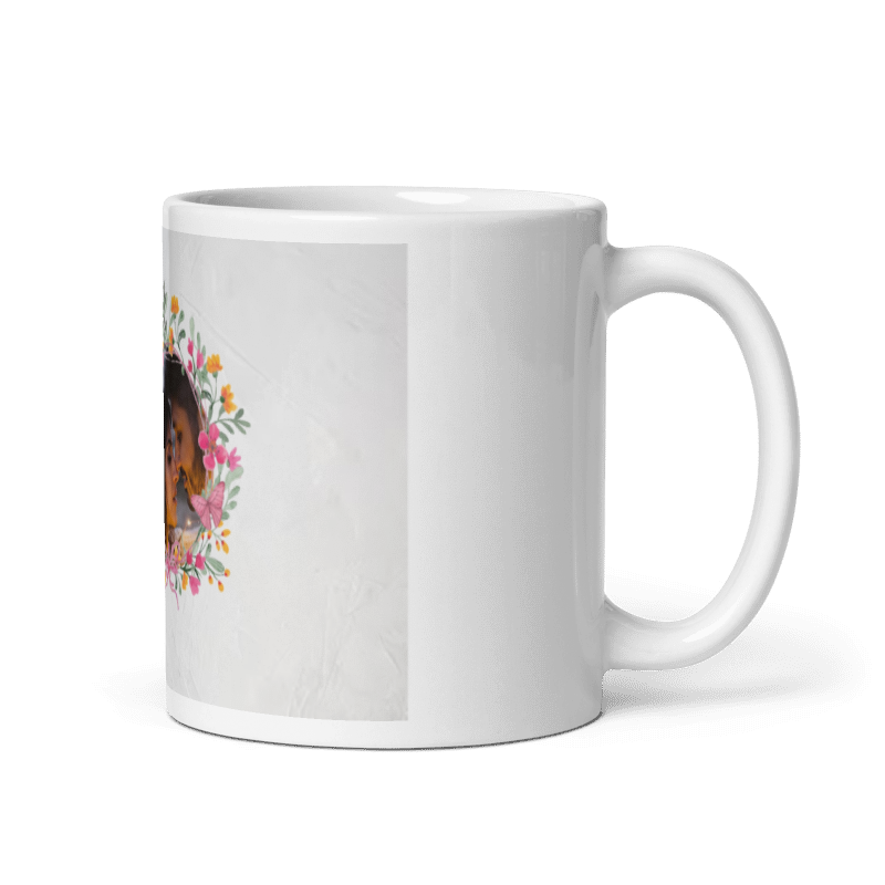 Customized Coffee Mug - Add Your Own Photo - Heart Pattern