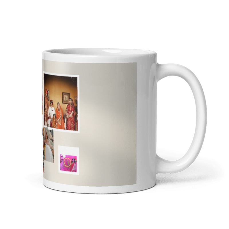 Customized Coffee Mug - Add Your Own Photo -8 Photo Frame Pattern