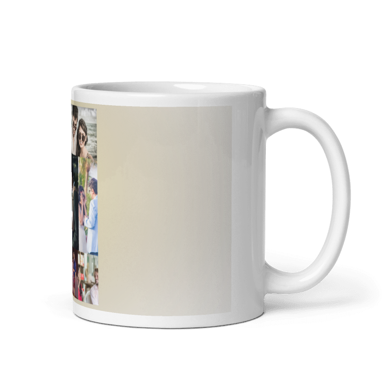 Customized Coffee Mug - Add Your Own Photo -8 Photo Frame Pattern