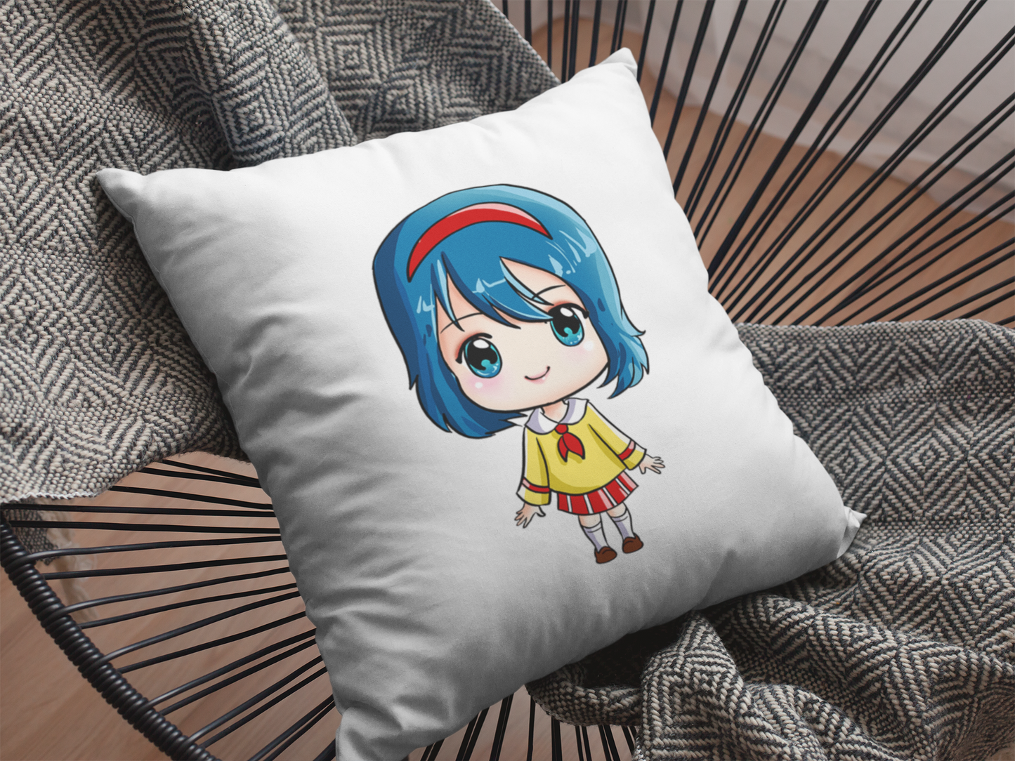 Cute Girl Printed Cushion