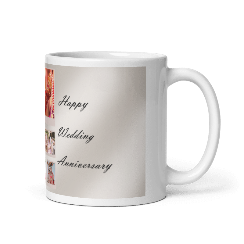 Customized Coffee Mug - Add Your Own Photo -7 Photo Frame Pattern