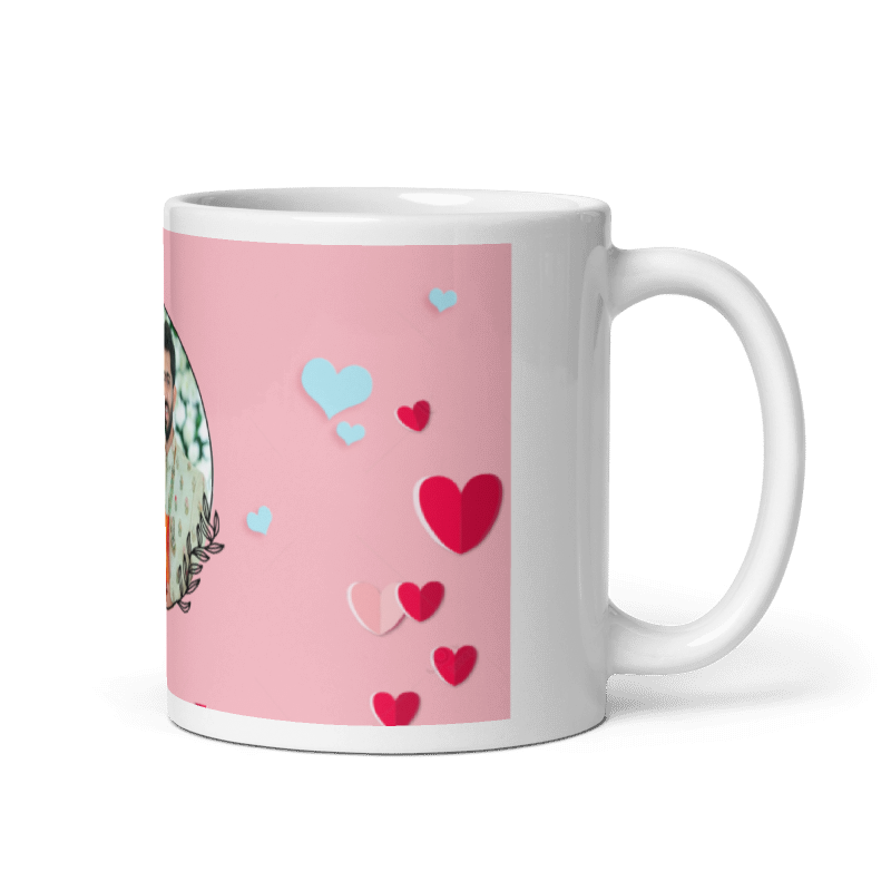 Customized Coffee Mug - Add Your Own Photo - Fabulous Pattern