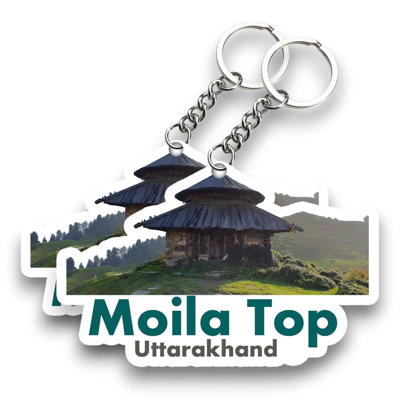 Moila Top Uttarakhand Key chain ( Set of 2 )