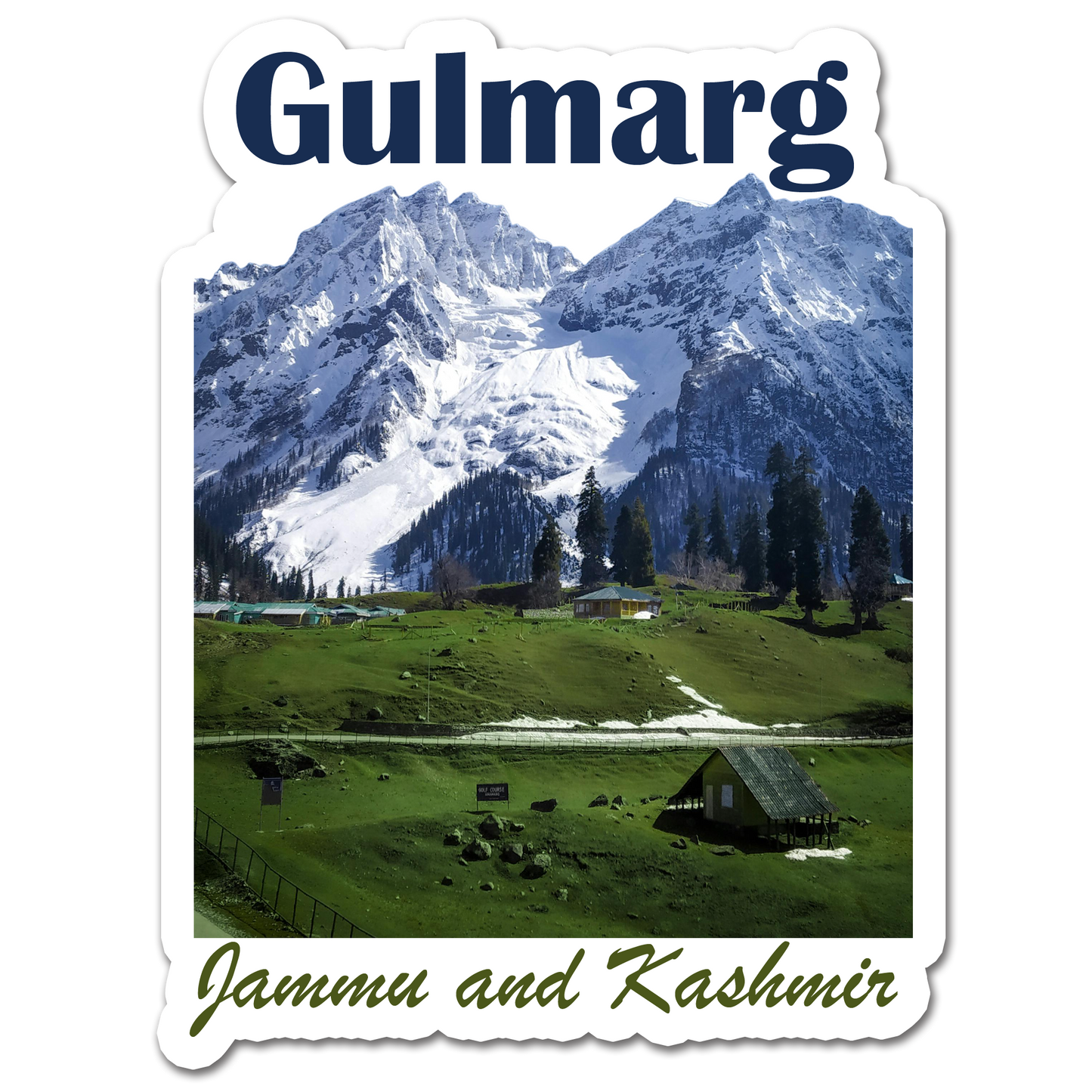ShopTwiz Gulmarg 2 (Jammu and Kashmir) Awesome City Lovely Door Magnets And Fridge Magnet