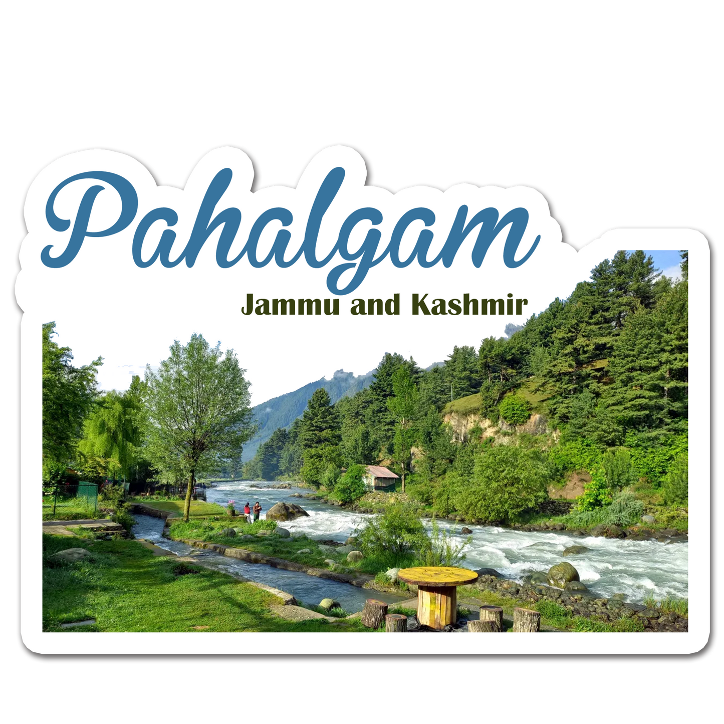ShopTwiz Pahalgam 2 (Jammu and Kashmir) Awesome City Lovely Door Magnets And Fridge Magnet