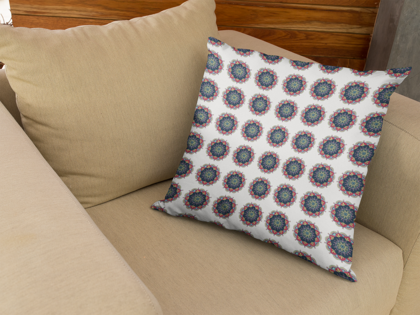 Ethnic Cushion Comfy Cove Cushion Cover (12 x 12 cm) (Filler Included)