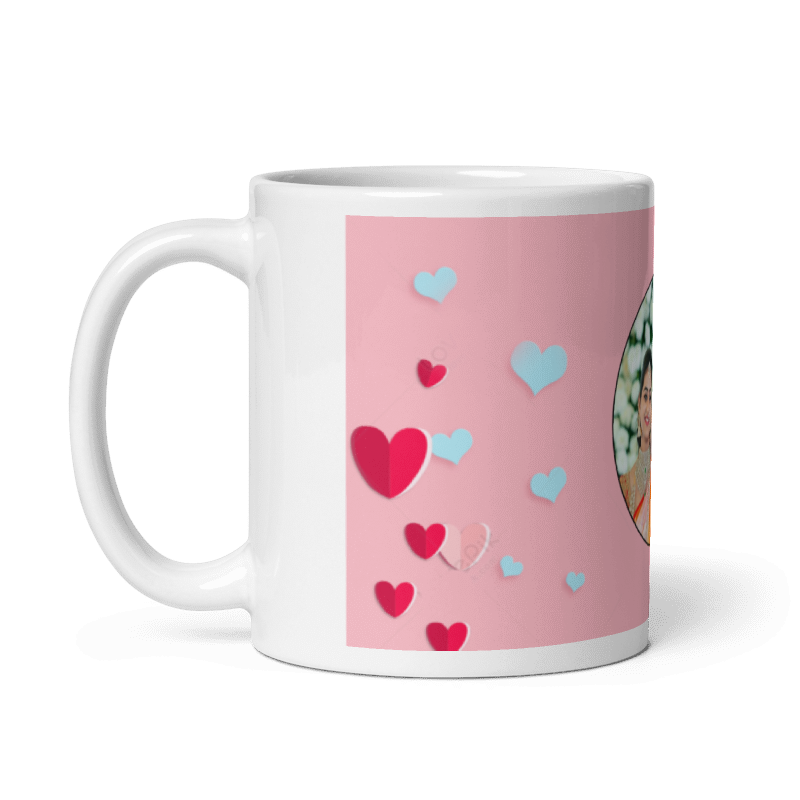 Customized Coffee Mug - Add Your Own Photo - Fabulous Pattern
