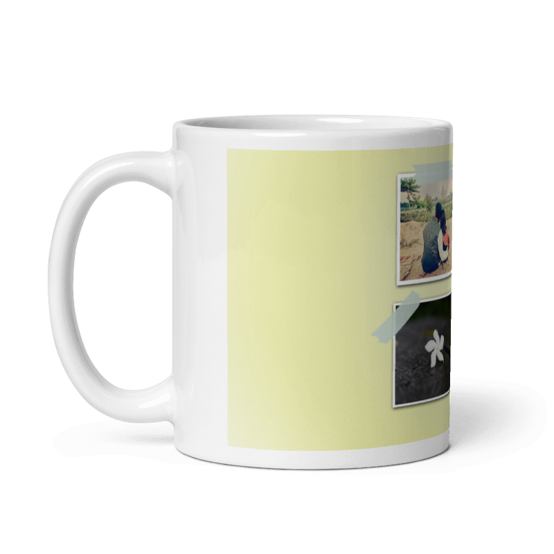 Customized Coffee Mug - Add Your Own Photo -4 Photo Frame Pattern
