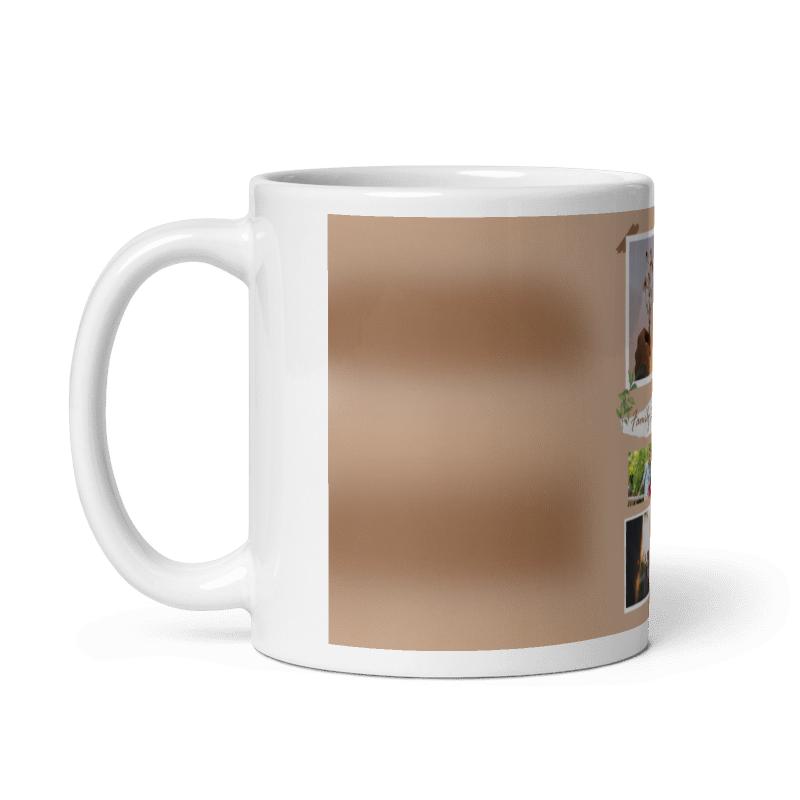 Customized Coffee Mug - Add Your Own Photo -6 Photo Frame Pattern