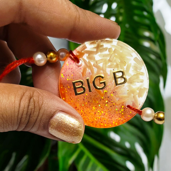 Resin Rakhi for Rakshabandhan ( Cosmic Red Collection )