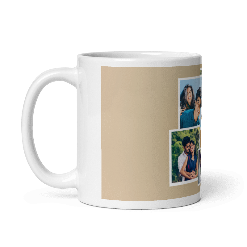 Customized Coffee Mug - Add Your Own Photo -6 Photo Frame Pattern
