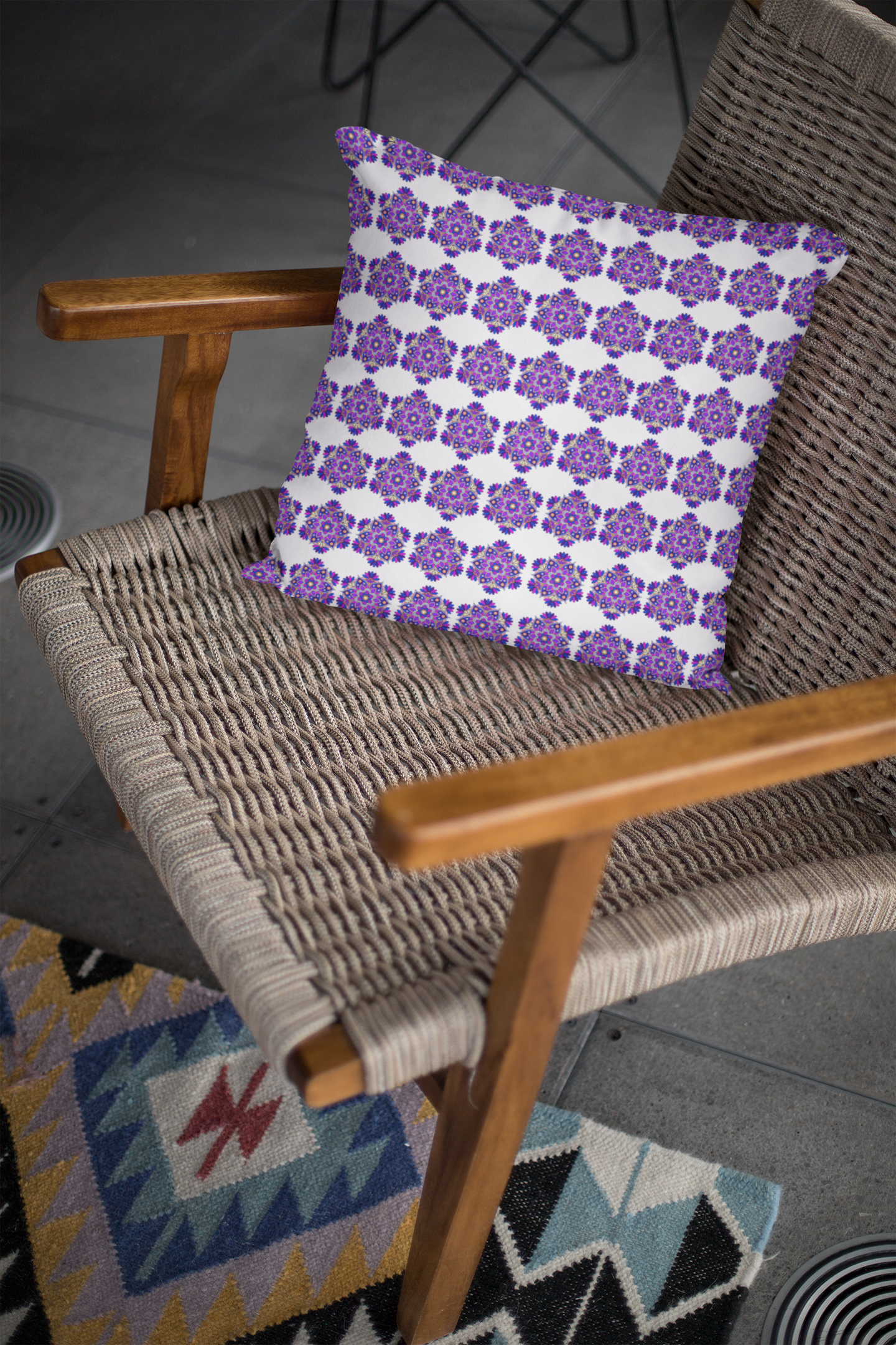 Flower Beautiful  Printed Cushion