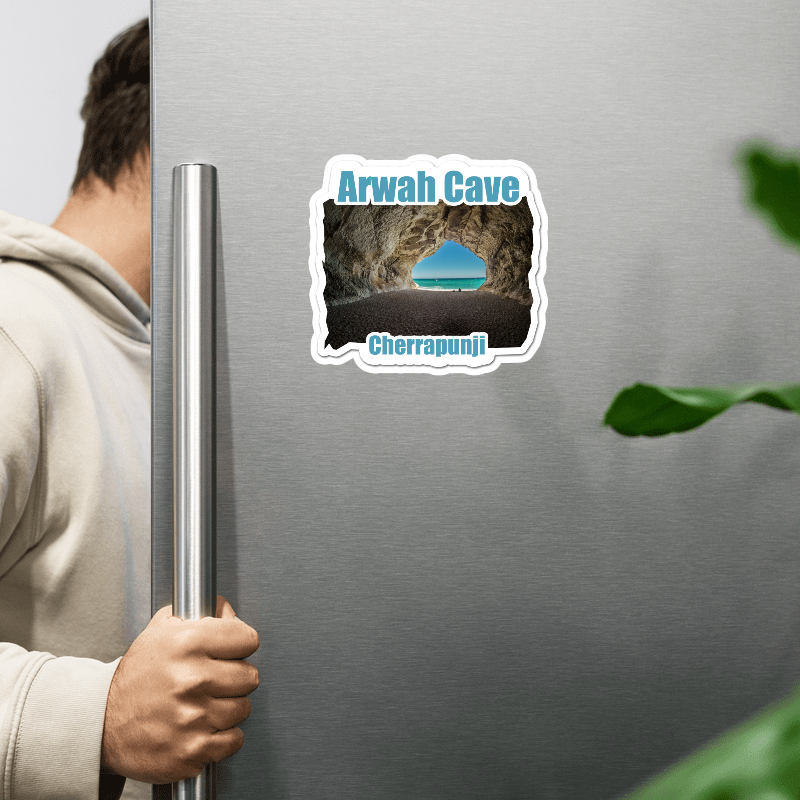 ShopTwiz Arwah Cave 2 (Cherrapunji) Awesome City Lovely Door Magnets And Fridge Magnet