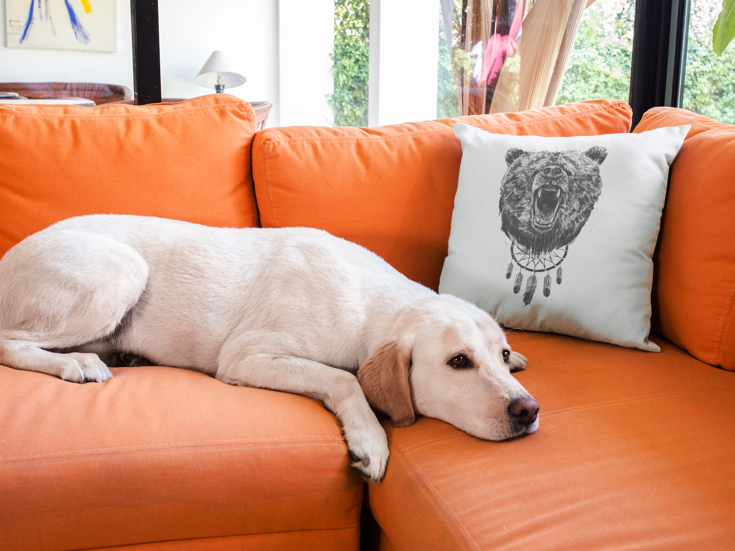 The Bear Printed Cushion