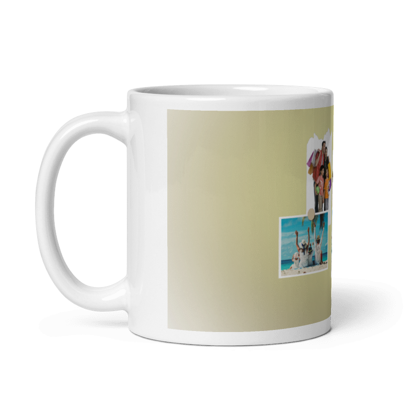 Customized Coffee Mug - Add Your Own Photo -5 Photo Frame Pattern