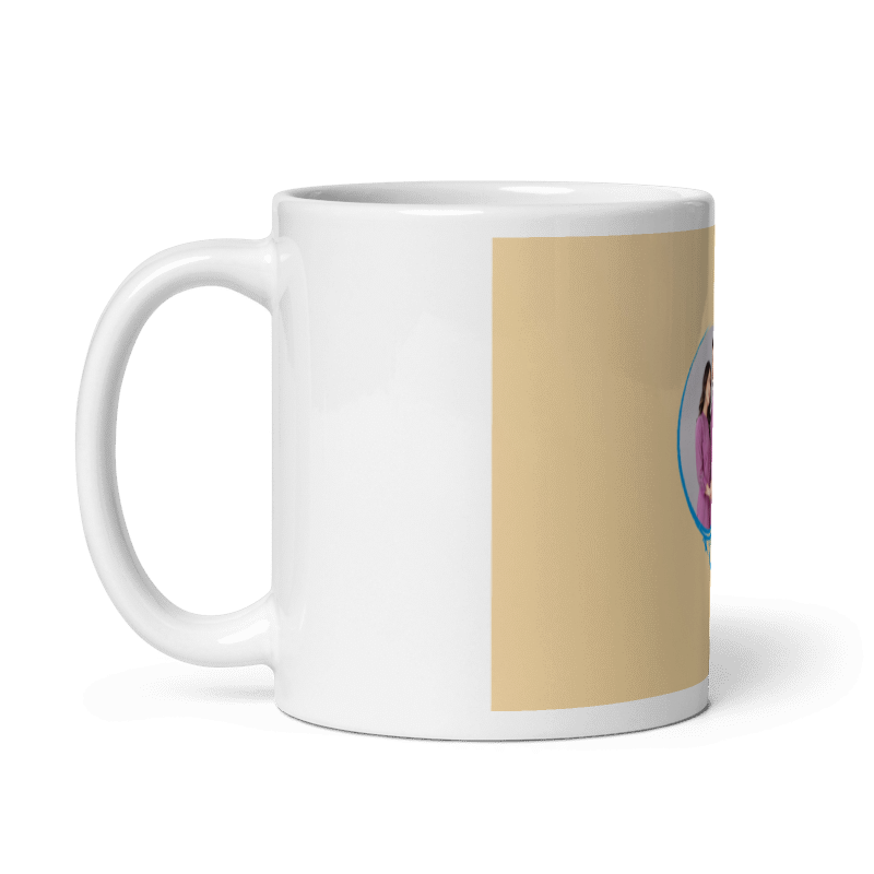 Customized Coffee Mug - Add Your Own Photo -Light Yellow Background