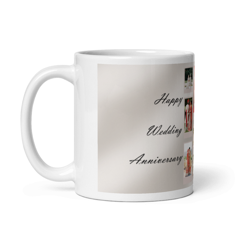 Customized Coffee Mug - Add Your Own Photo -7 Photo Frame Pattern