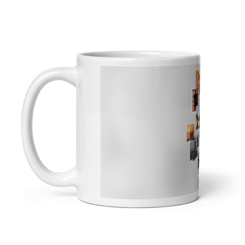 Customized Coffee Mug - Add Your Own Photo -10 Photo Frame Pattern