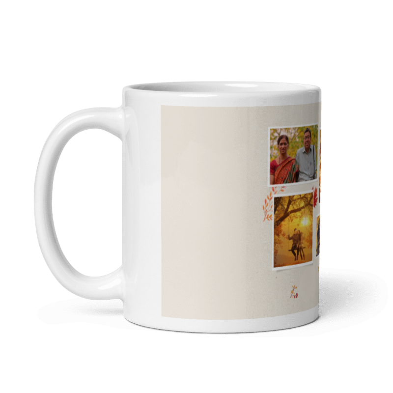 Customized Coffee Mug - Add Your Own Photo -6 Photo Frame Pattern