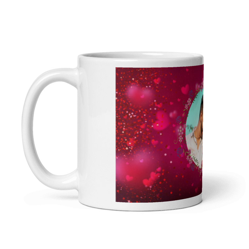 Customized Coffee Mug - Add Your Own Photo -Love Frame