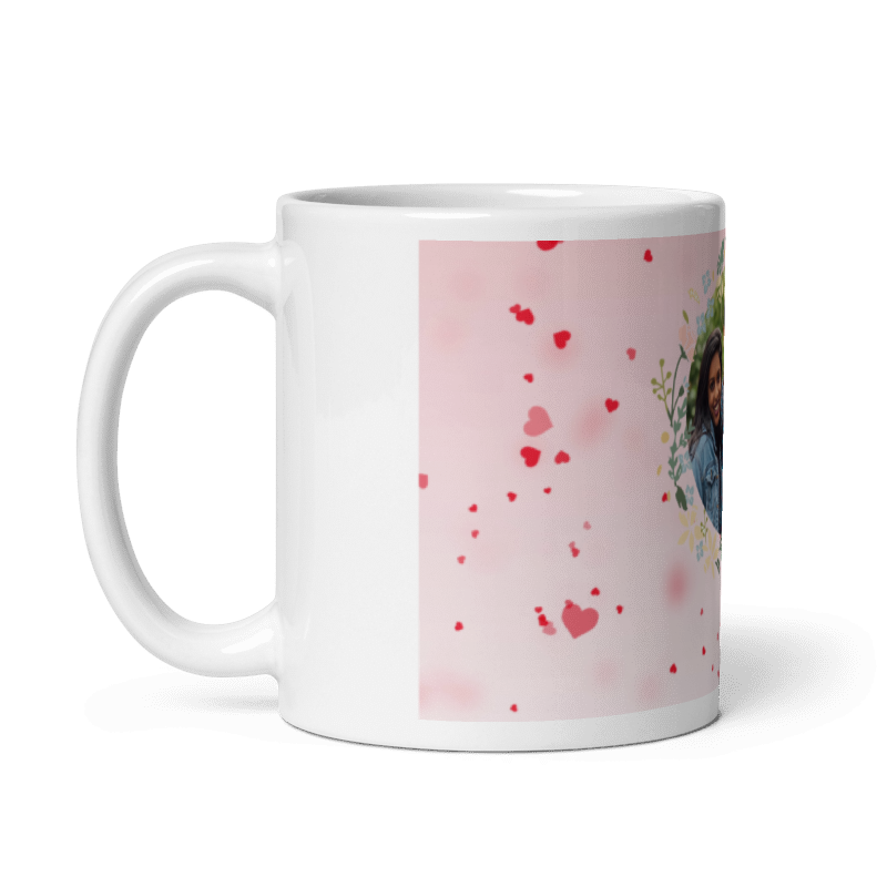 Customized Coffee Mug - Add Your Own Photo - Beautiful Pattern