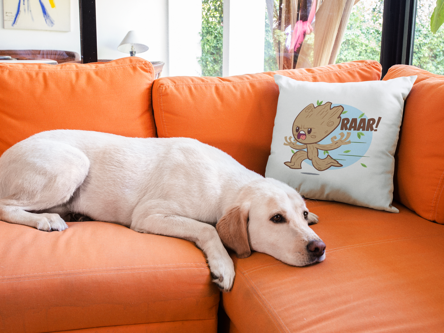 Baby Groot Printed Cushion