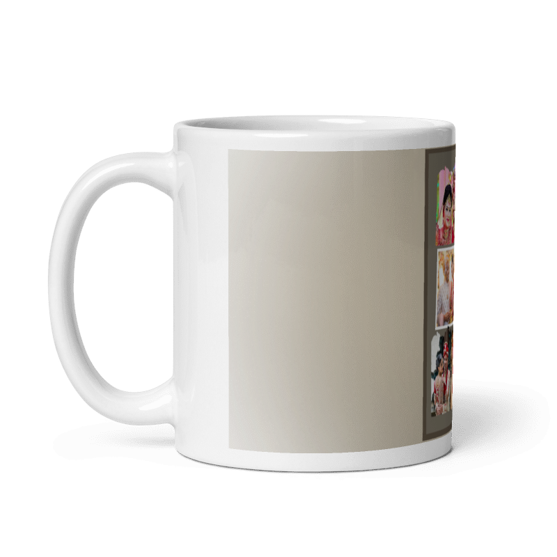 Customized Coffee Mug - Add Your Own Photo -6 Photo Frame Pattern