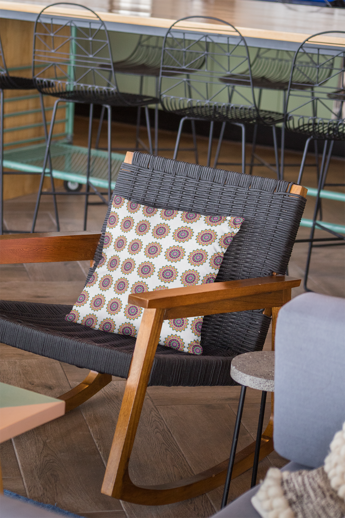 Ethnic Cushion Relax Cove Cushion Cover (12 x 12 cm) (Filler Included)