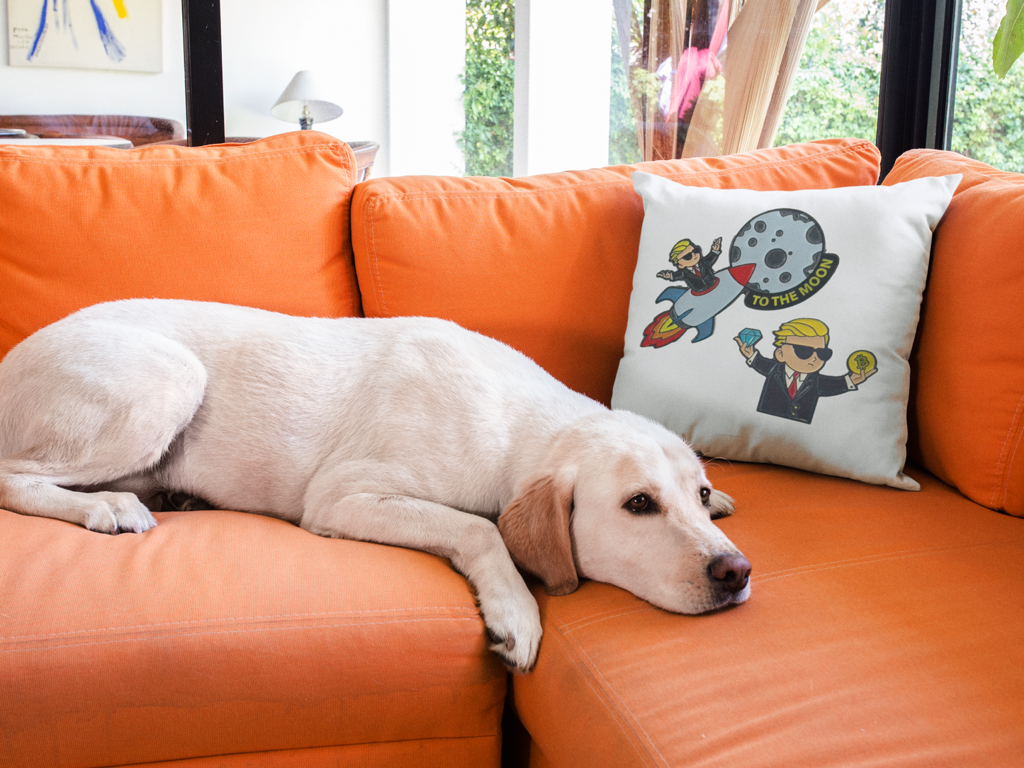 Stock Market Printed Cushion