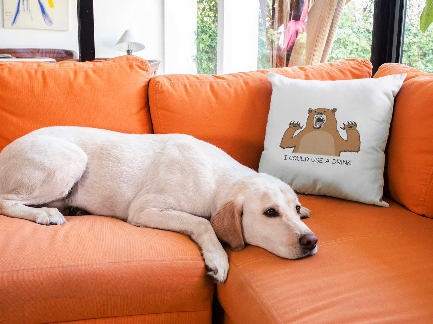 I Could Use A Drink Printed Cushion