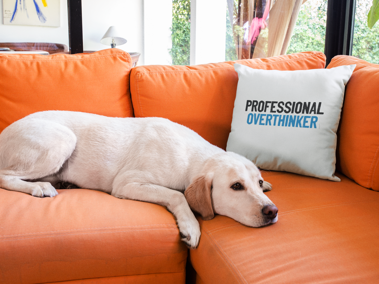 Professional Overthinker Printed Cushion
