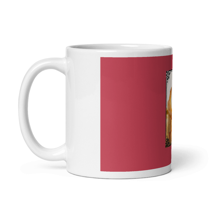 Customized Coffee Mug - Add Your Own Photo -Brown Background