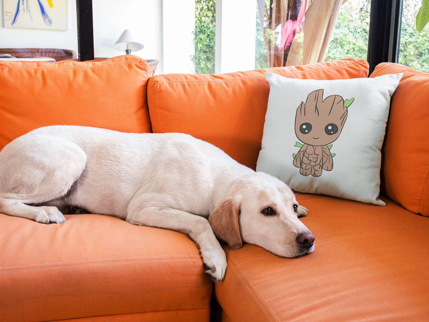 Baby Groot Printed Cushion