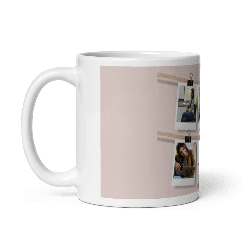 Customized Coffee Mug - Add Your Own Photo -6 Photo Frame Pattern