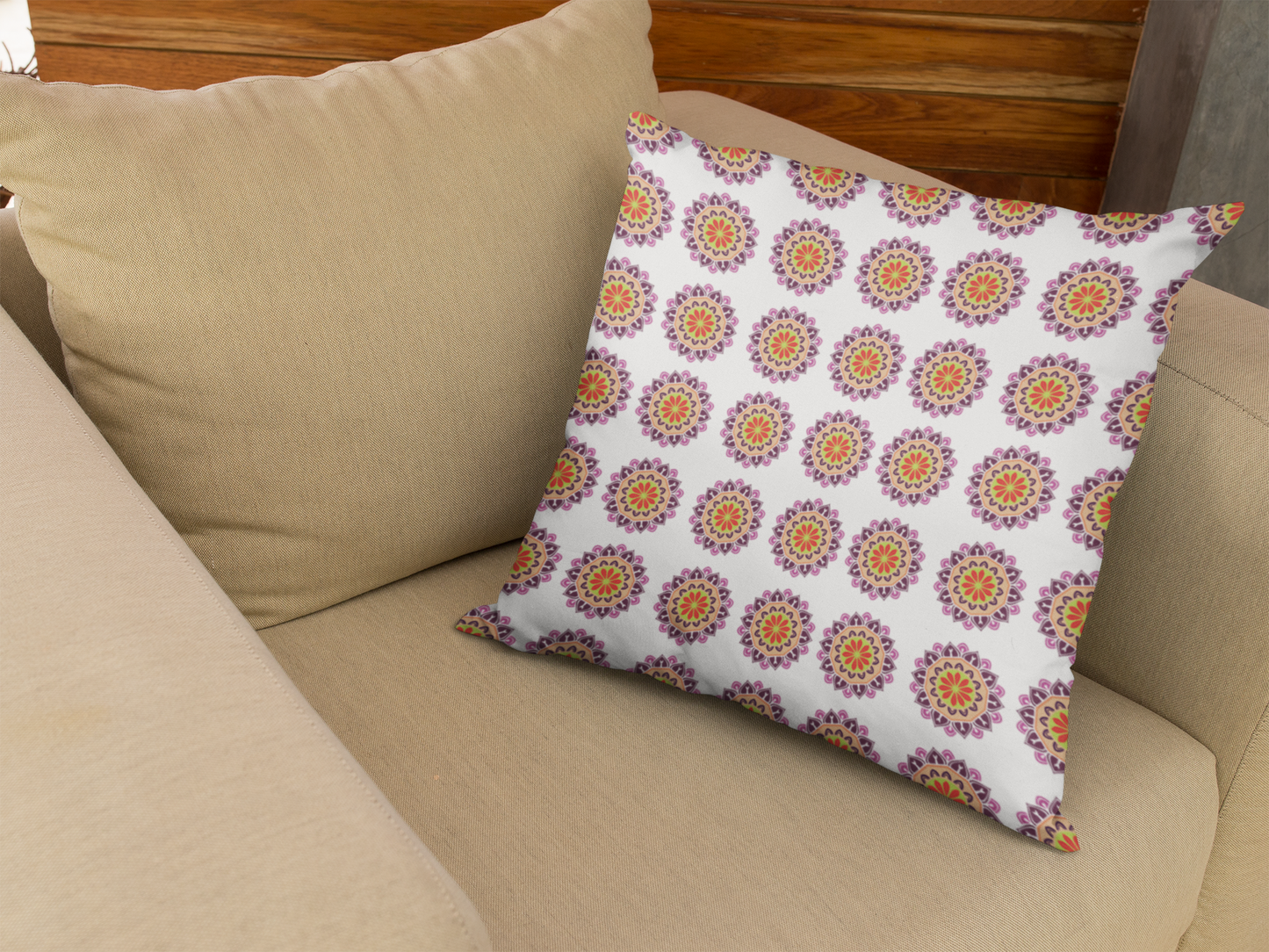 Ethnic Cushion Relax Cove Cushion Cover (12 x 12 cm) (Filler Included)