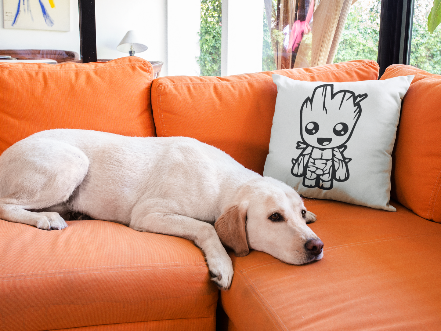 Baby Groot Printed Cushion