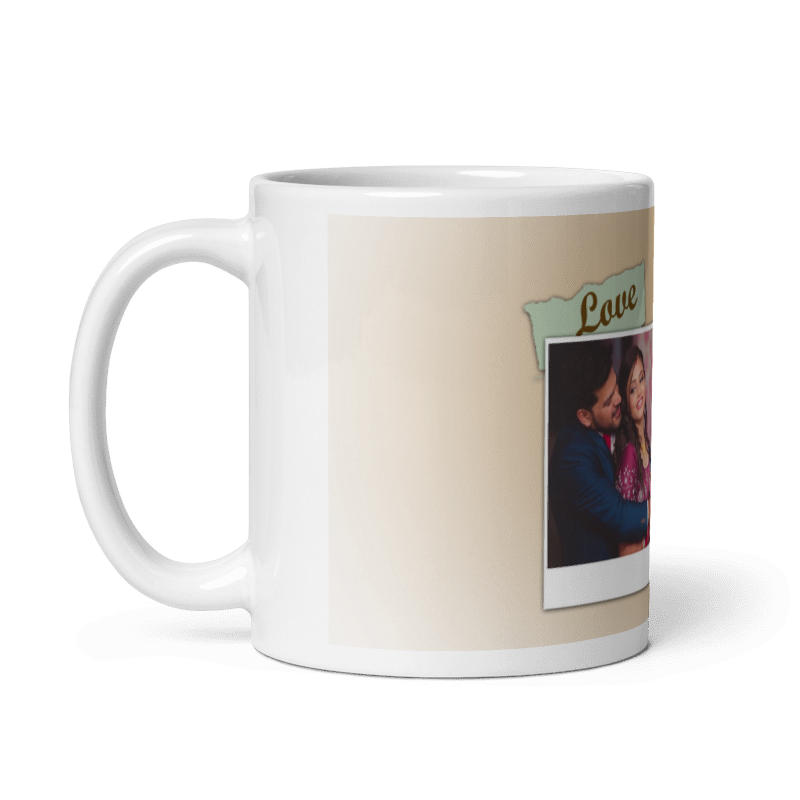 Customized Coffee Mug - Add Your Own Photo -3 Photo Frame Pattern