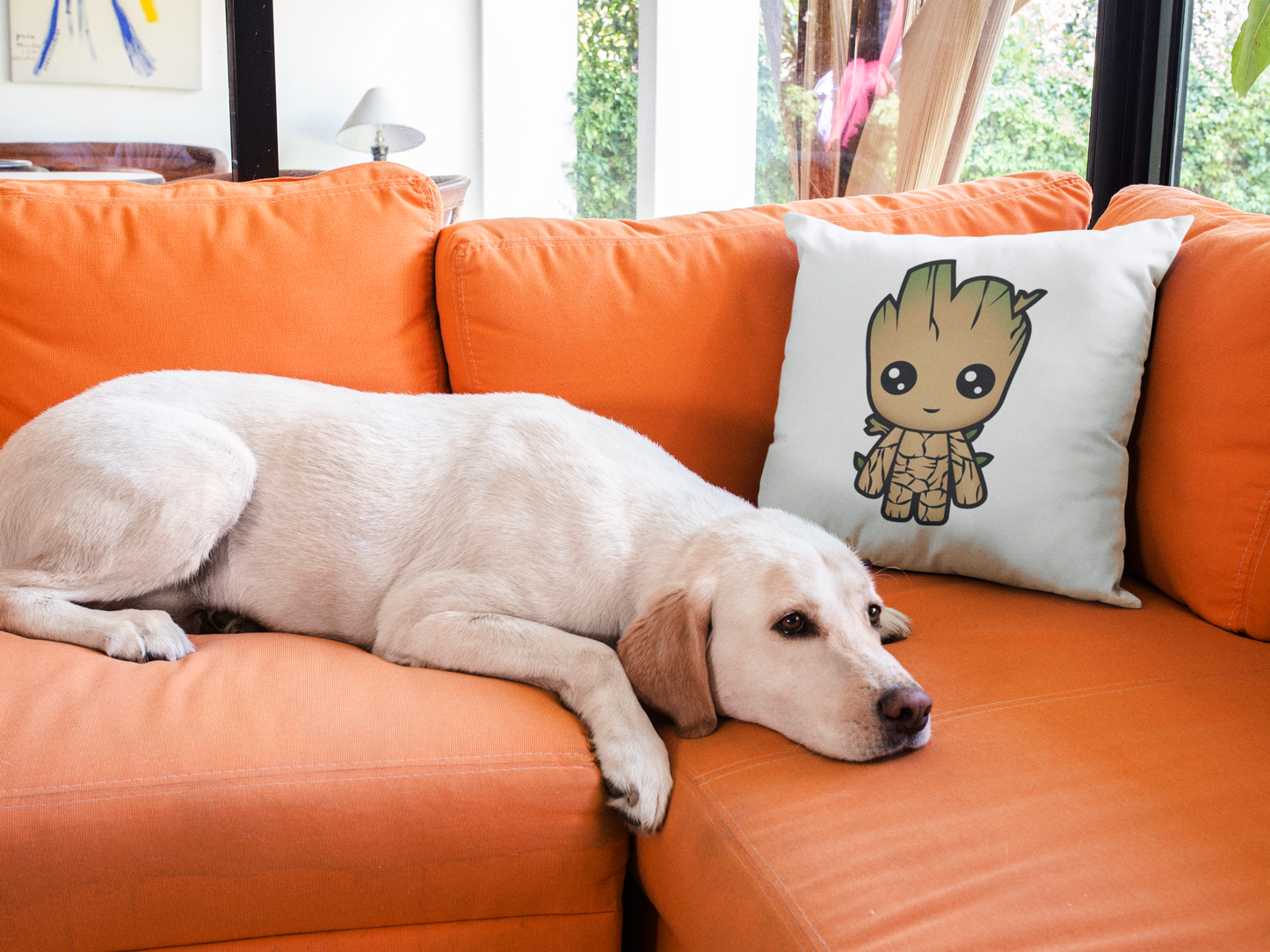 Baby Groot Printed Cushion