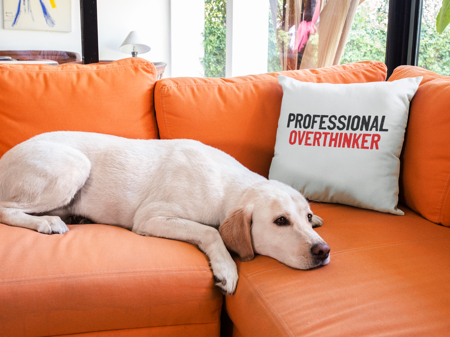 Professional Overthinker Printed Cushion